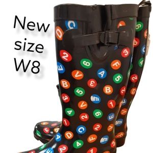 Capelli Rare MTA NYC Rain Boots Tall size 8